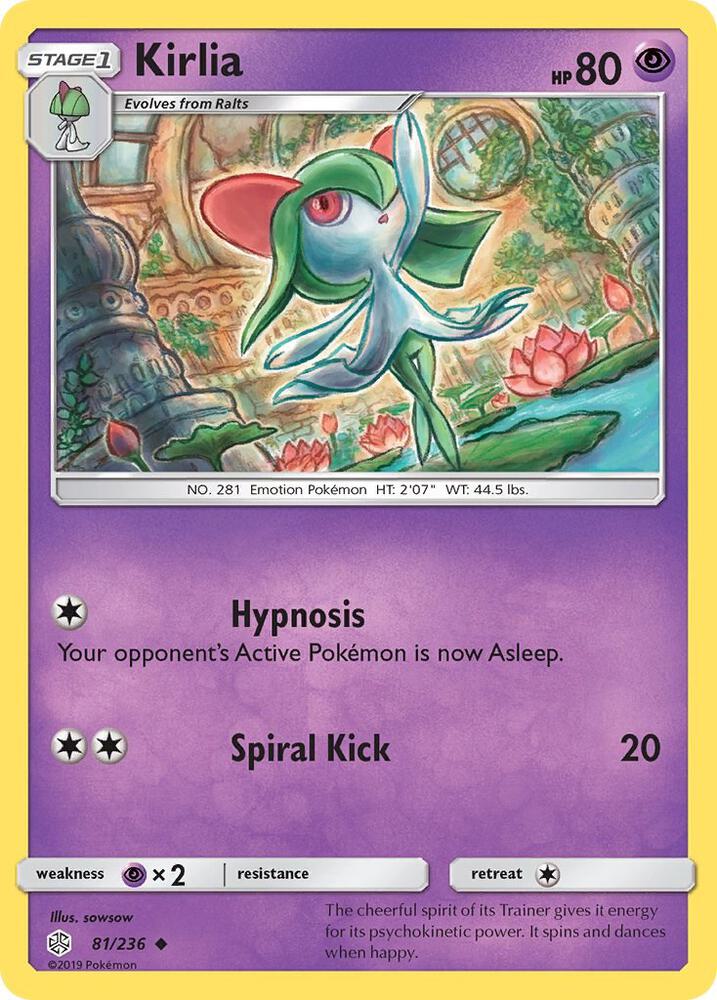 Kirlia 81/236 card from SM - Cosmic Eclipse