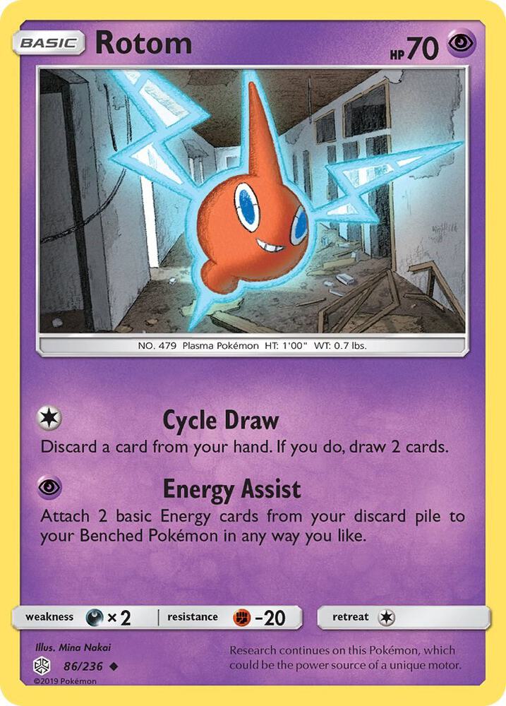 Rotom 86/236 card from SM - Cosmic Eclipse