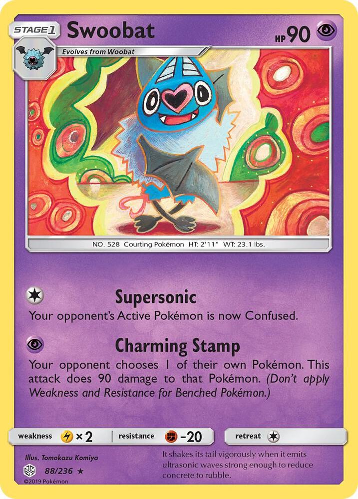 Swoobat 88/236 card from SM - Cosmic Eclipse