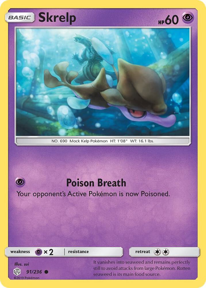 Skrelp 91/236 card from SM - Cosmic Eclipse