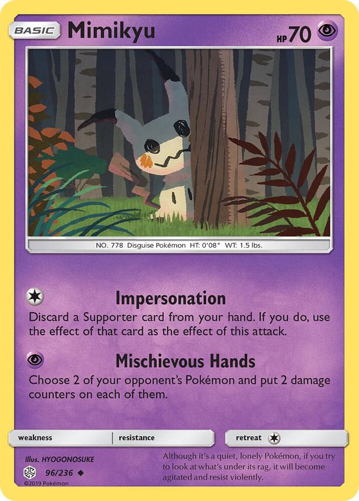 Mimikyu (96) 96/236 card from SM - Cosmic Eclipse