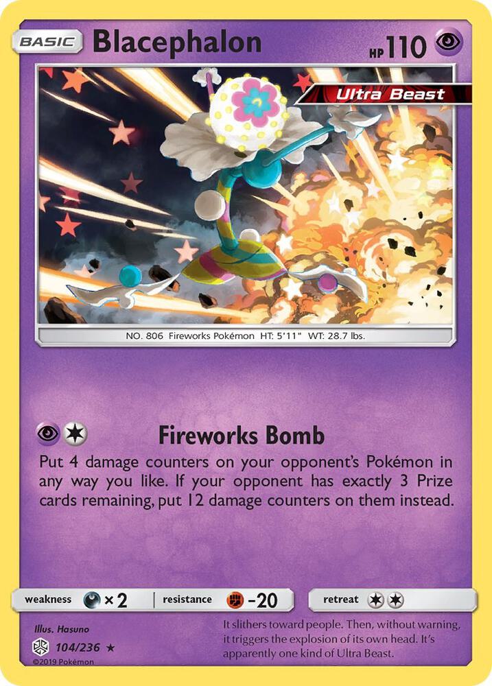 Blacephalon 104/236 card from SM - Cosmic Eclipse