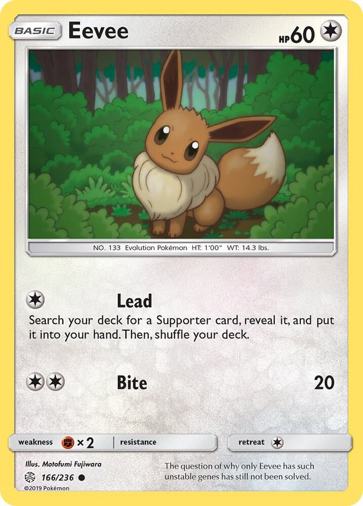 Eevee 166/236 card from SM - Cosmic Eclipse