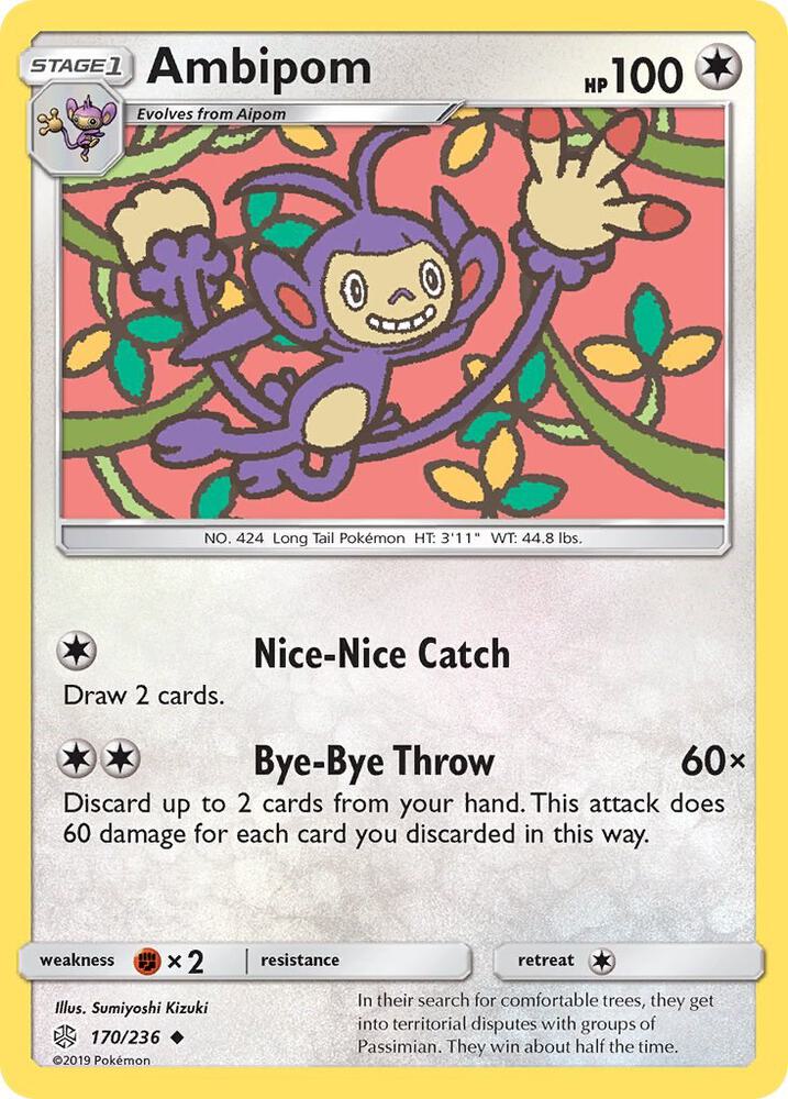 Ambipom 170/236 card from SM - Cosmic Eclipse