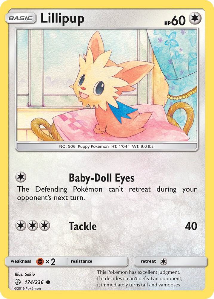 Lillipup 174/236 card from SM - Cosmic Eclipse