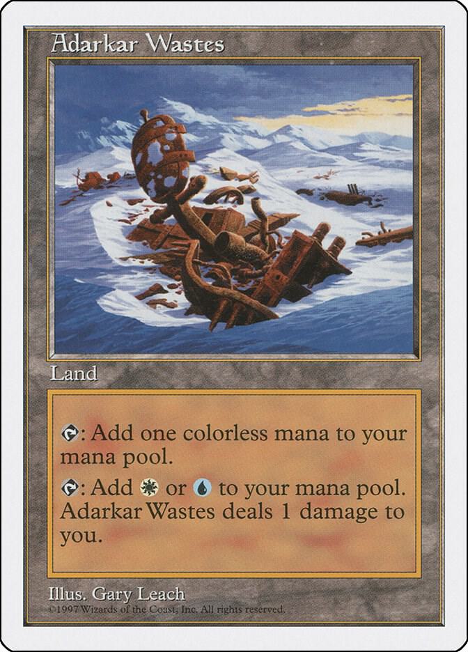 Adarkar Wastes card from Fifth Edition