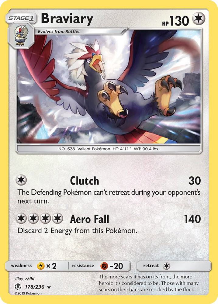 Braviary 178/236 card from SM - Cosmic Eclipse