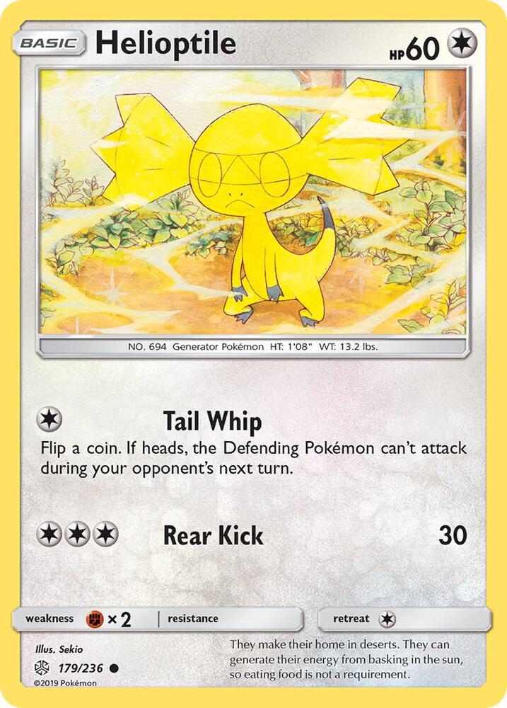 Helioptile 179/236 card from SM - Cosmic Eclipse