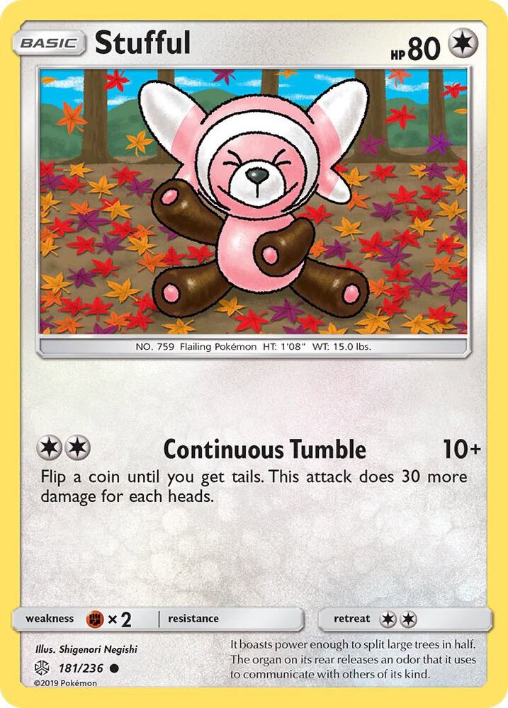 Stufful 181/236 card from SM - Cosmic Eclipse