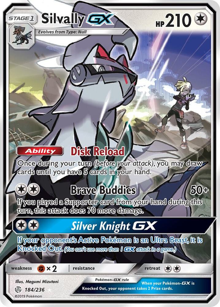Silvally GX 184/236 card from SM - Cosmic Eclipse