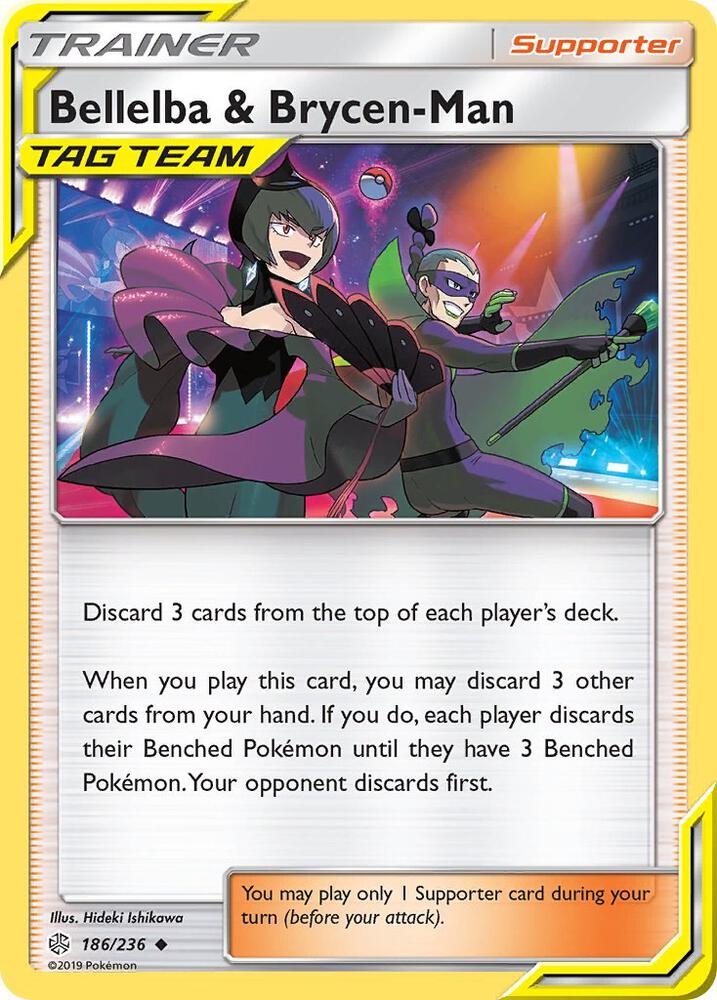 Bellelba & Brycen-Man 186/236 card from SM - Cosmic Eclipse