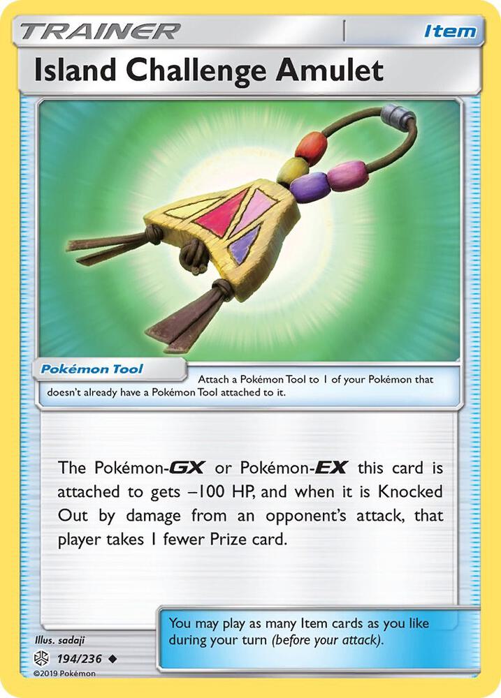 Island Challenge Amulet 194/236 card from SM - Cosmic Eclipse
