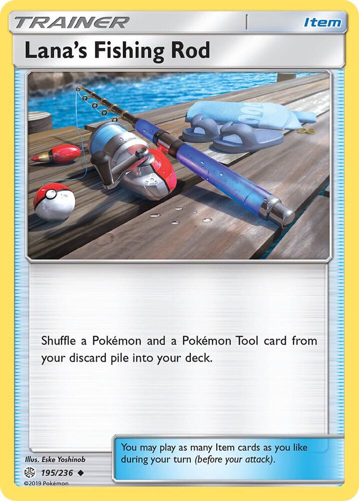 Lana's Fishing Rod 195/236 card from SM - Cosmic Eclipse