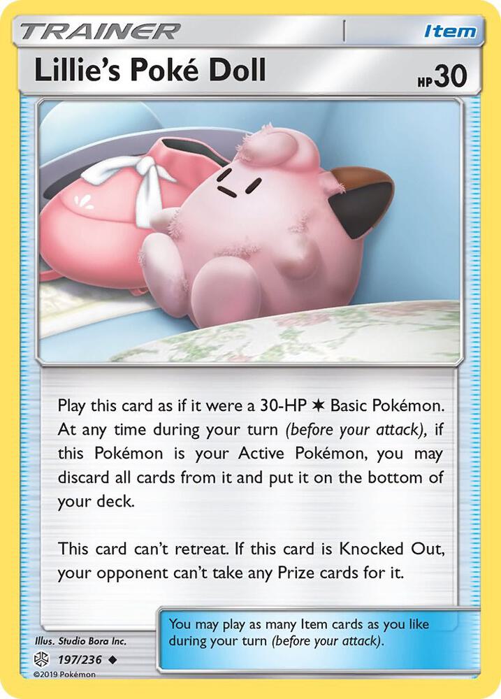 Lillie's Poke Doll 197/236 card from SM - Cosmic Eclipse