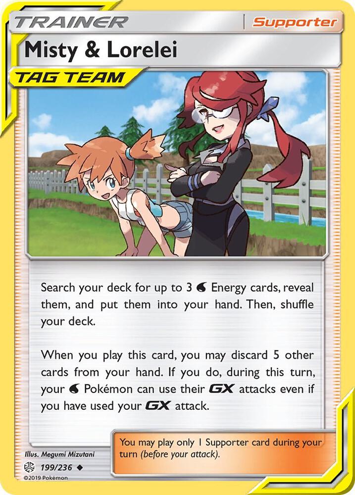 Misty & Lorelei 199/236 card from SM - Cosmic Eclipse