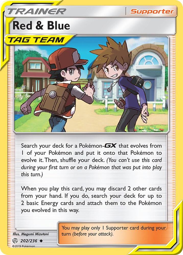 Red & Blue 202/236 card from SM - Cosmic Eclipse