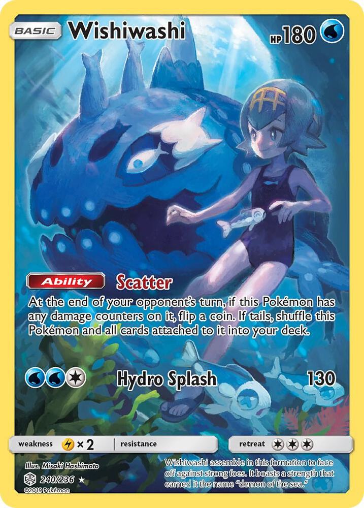 Wishiwashi (Secret) 240/236 card from SM - Cosmic Eclipse