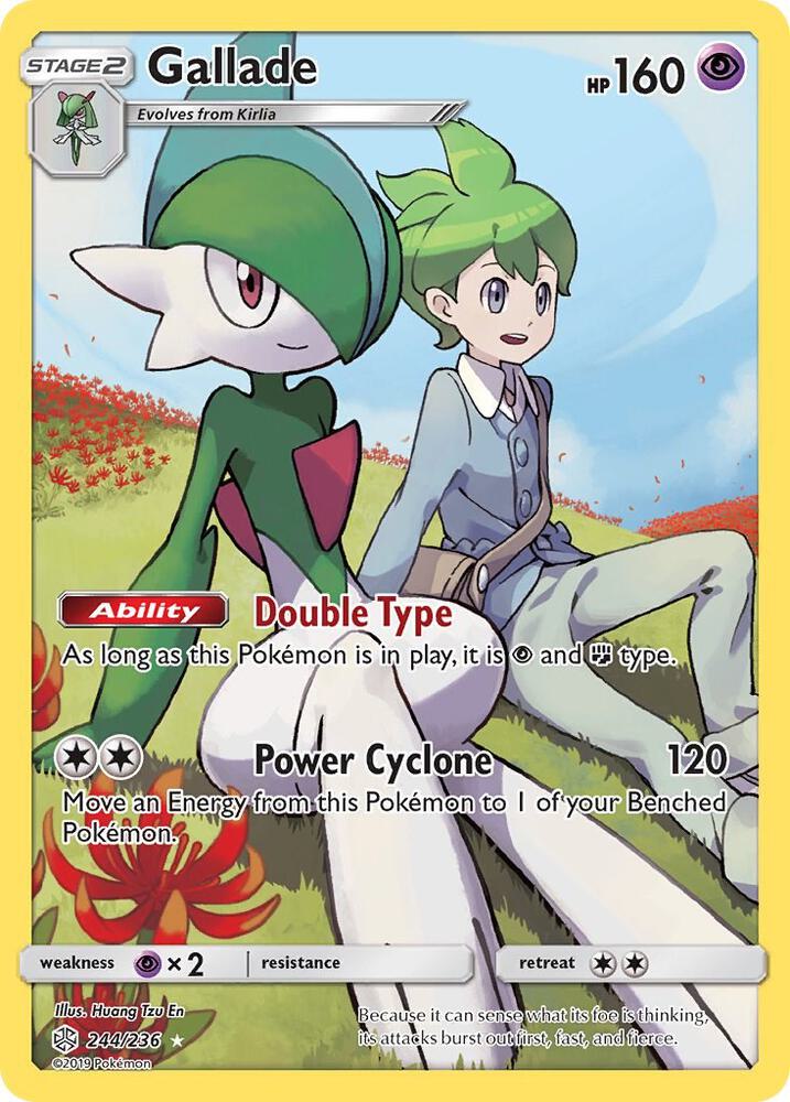 Gallade (Secret) 244/236 card from SM - Cosmic Eclipse