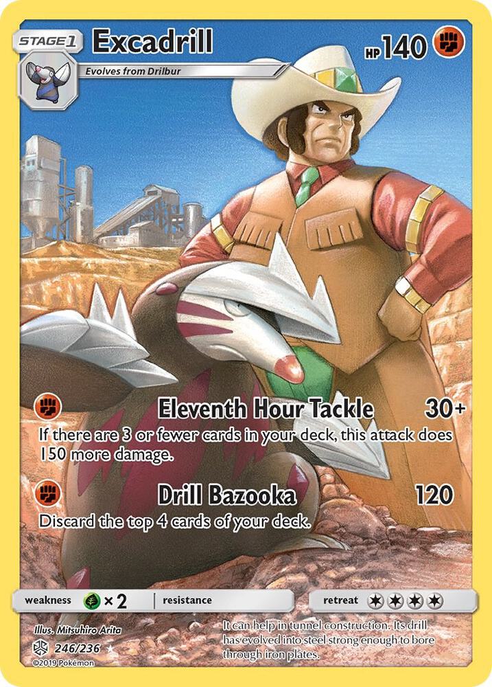 Excadrill (Secret) 246/236 card from SM - Cosmic Eclipse