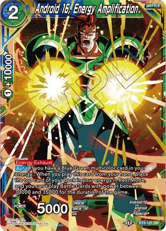 Android 16, Energy Amplification BT8-121 card from Malicious Machinations