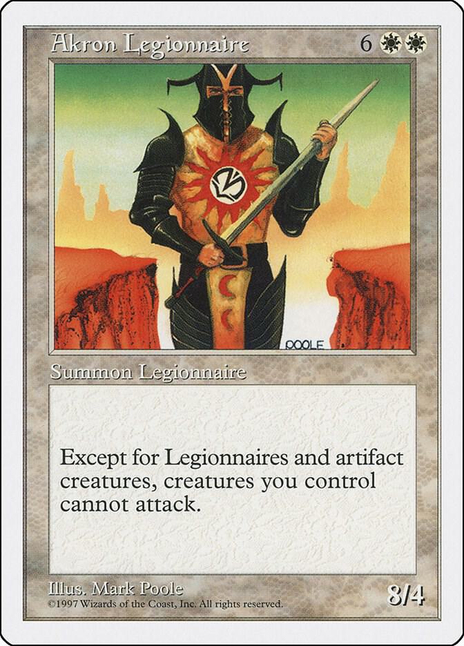Akron Legionnaire card from Fifth Edition