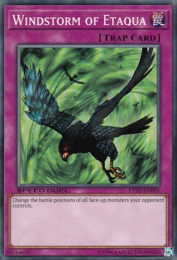 Windstorm of Etaqua EVSD-EN005 card from Event Pack Speed Duel
