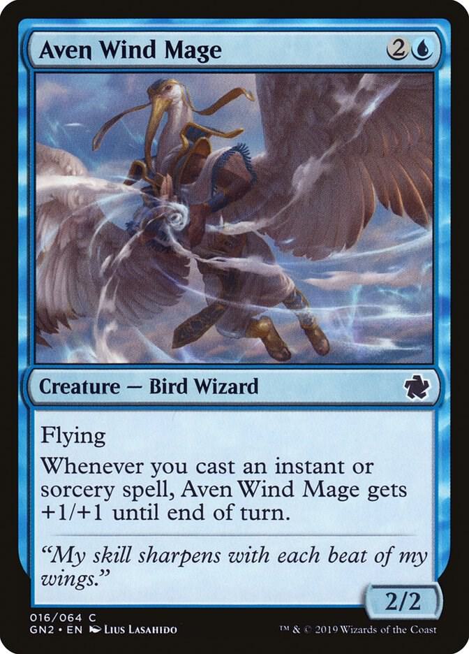 Aven Wind Mage 16 card from Magic Game Night 2019