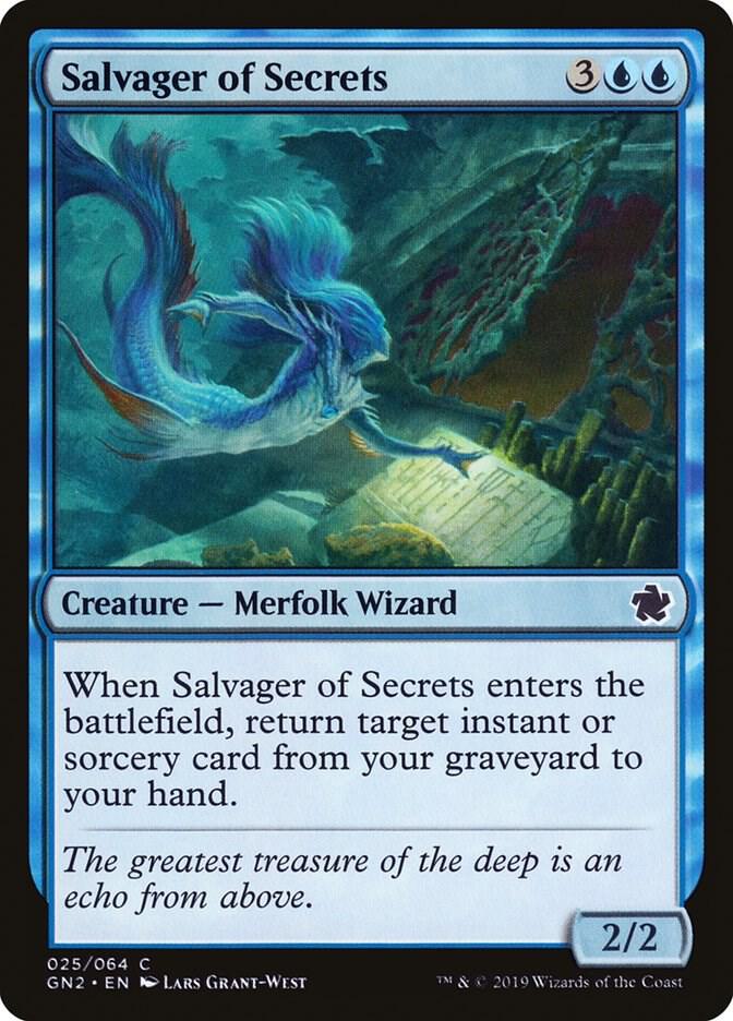 Salvager of Secrets 25 card from Magic Game Night 2019