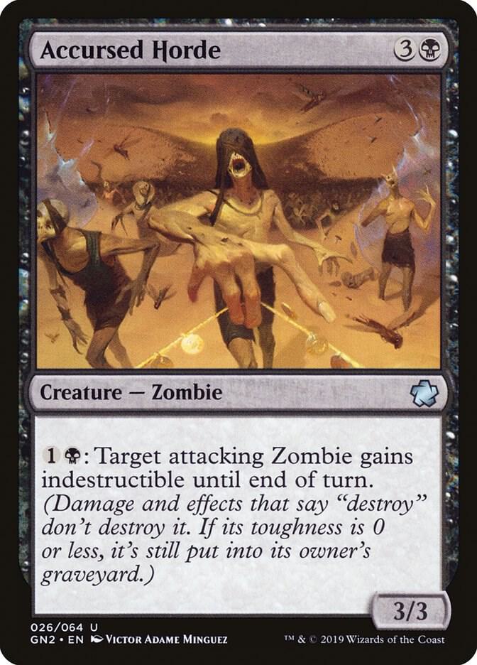 Accursed Horde 26 card from Magic Game Night 2019