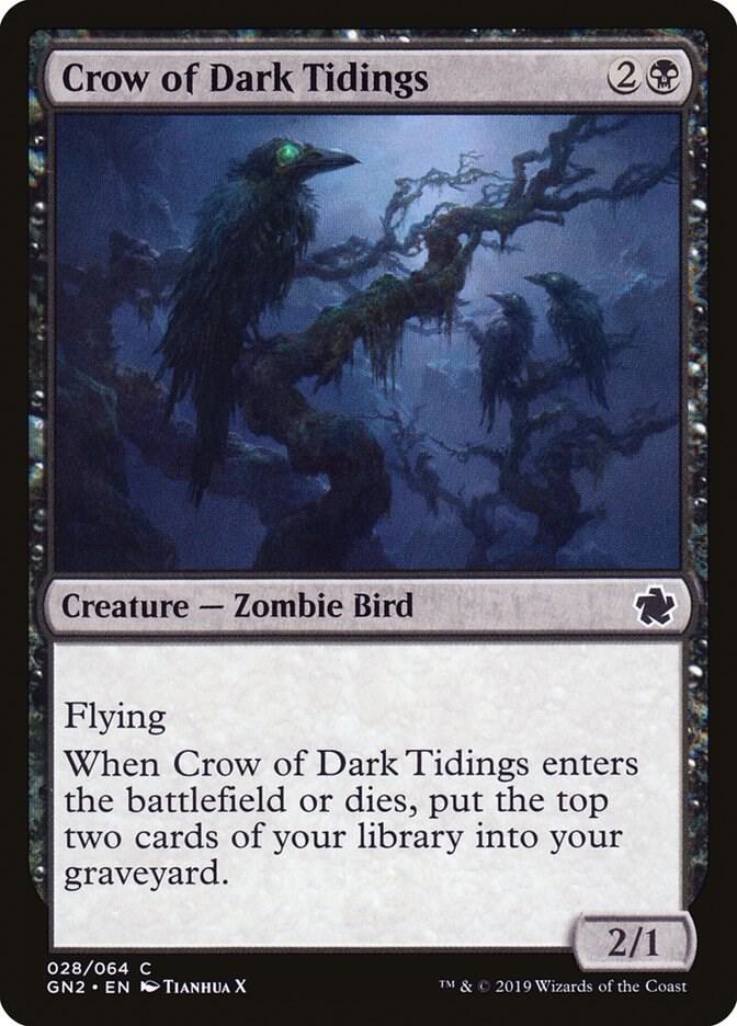 Crow of Dark Tidings 28 card from Magic Game Night 2019