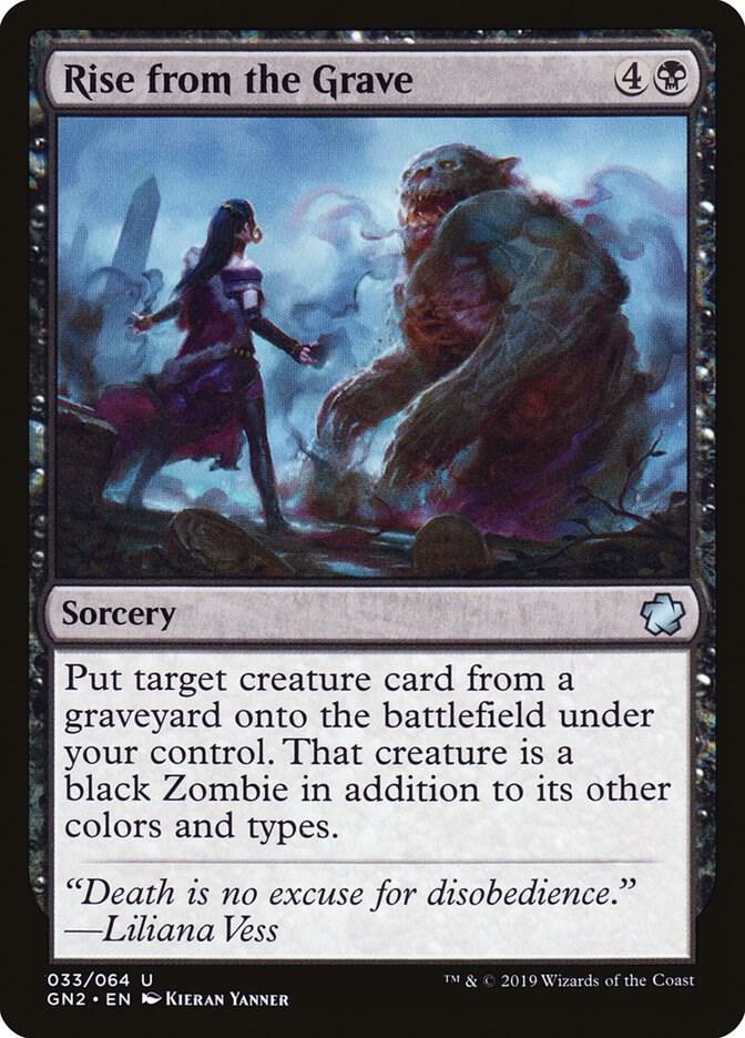Rise from the Grave 33 card from Magic Game Night 2019