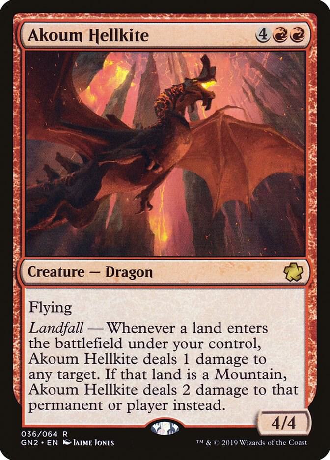 Akoum Hellkite 36 card from Magic Game Night 2019