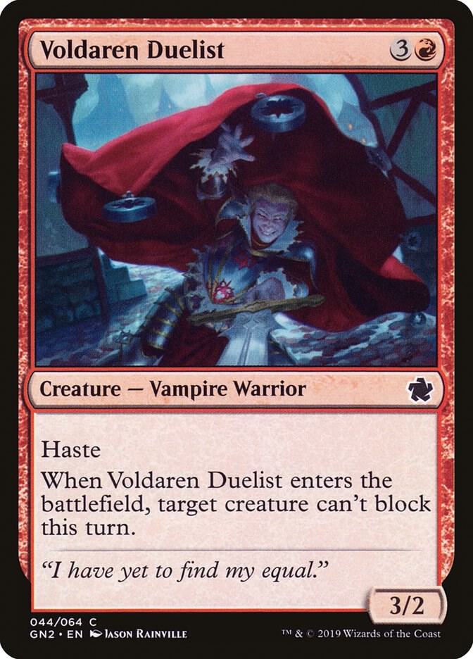 Voldaren Duelist 44 card from Magic Game Night 2019