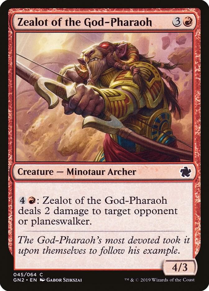 Zealot of the God-Pharaoh 45 card from Magic Game Night 2019