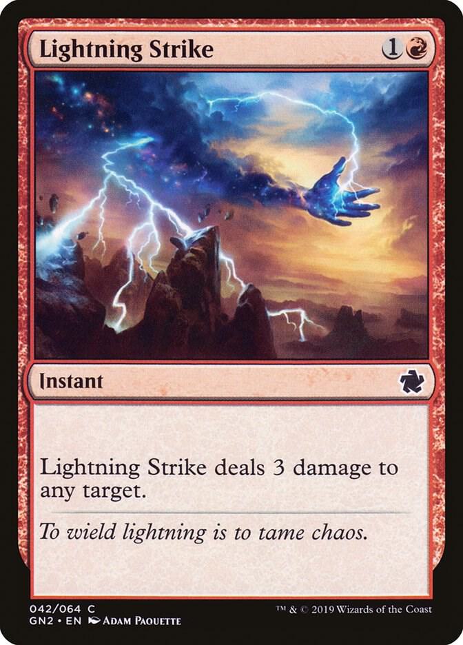 Lightning Strike 42 card from Magic Game Night 2019