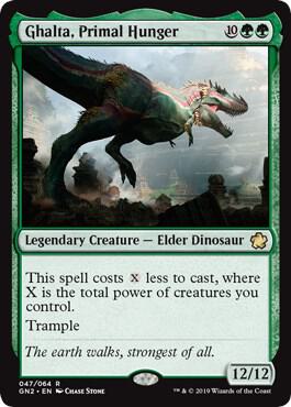 Ghalta, Primal Hunger 47 card from Magic Game Night 2019