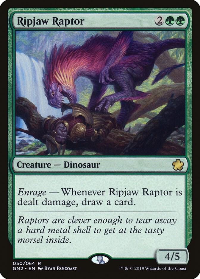 Ripjaw Raptor 50 card from Magic Game Night 2019