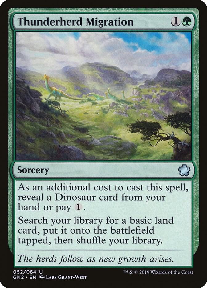 Thunderherd Migration 52 card from Magic Game Night 2019