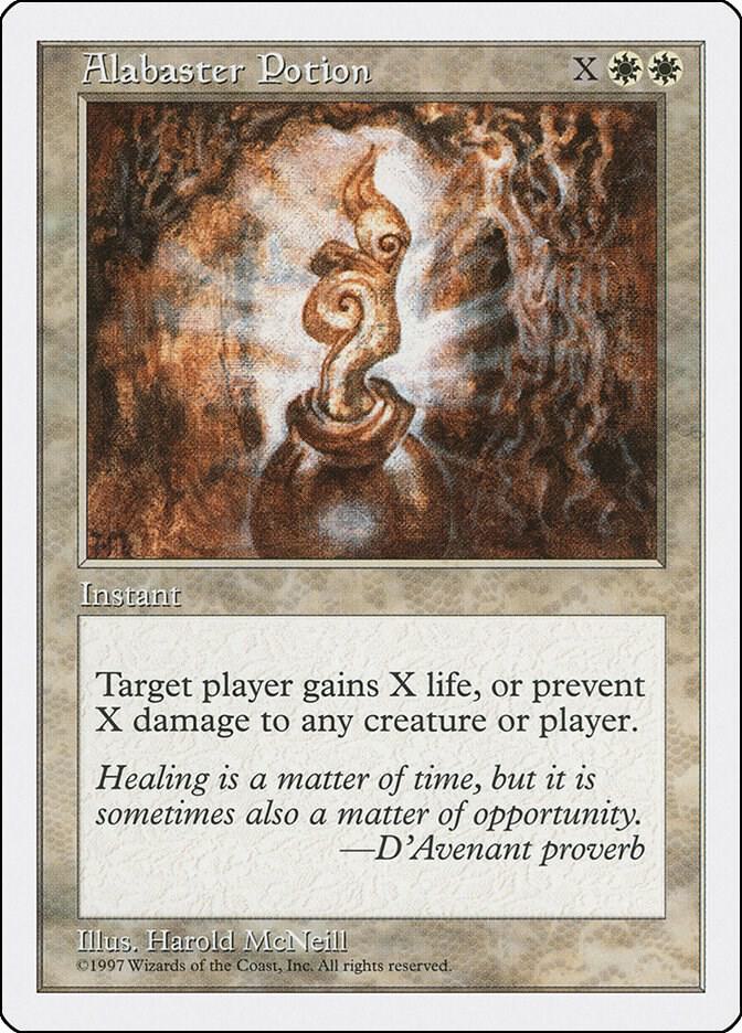 Alabaster Potion card from Fifth Edition