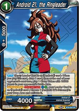 Android 21, the Ringleader BT8-034 card from Malicious Machinations