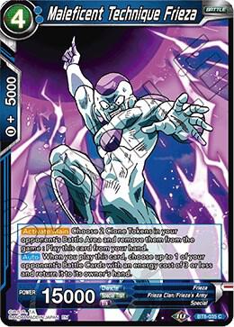 Maleficent Technique Frieza BT8-035 card from Malicious Machinations