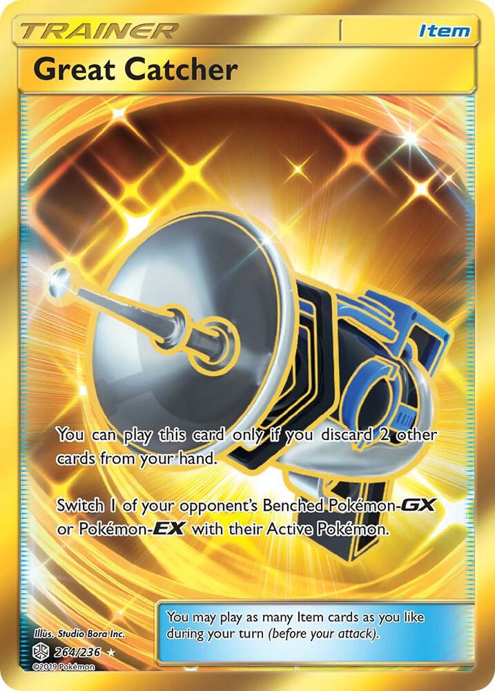 Great Catcher (Secret) 264/236 card from SM - Cosmic Eclipse