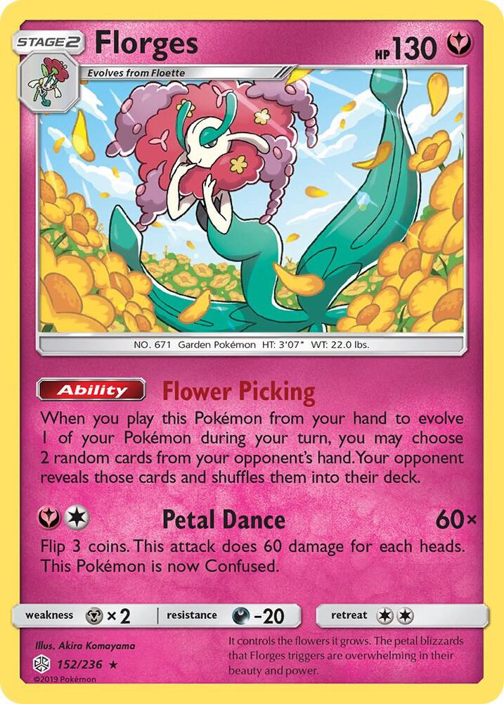 Florges 152/236 card from SM - Cosmic Eclipse