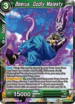 Beerus, Godly Majesty BT8-053 card from Malicious Machinations