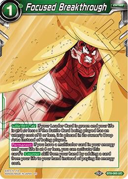 Focused Breakthrough BT8-065 card from Malicious Machinations