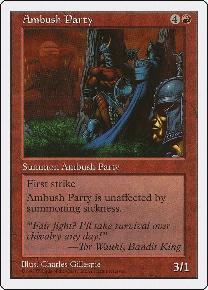 Ambush Party card from Fifth Edition