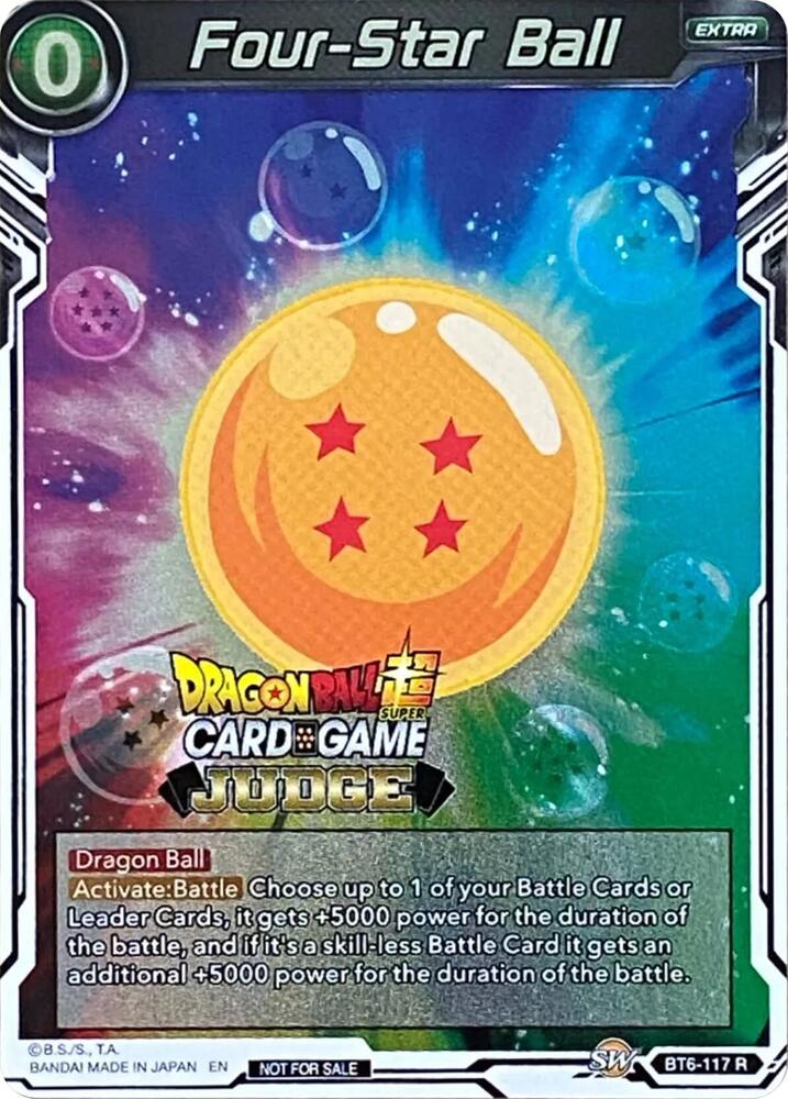 Four-Star Ball BT6-117 card from Judge Promotion Cards