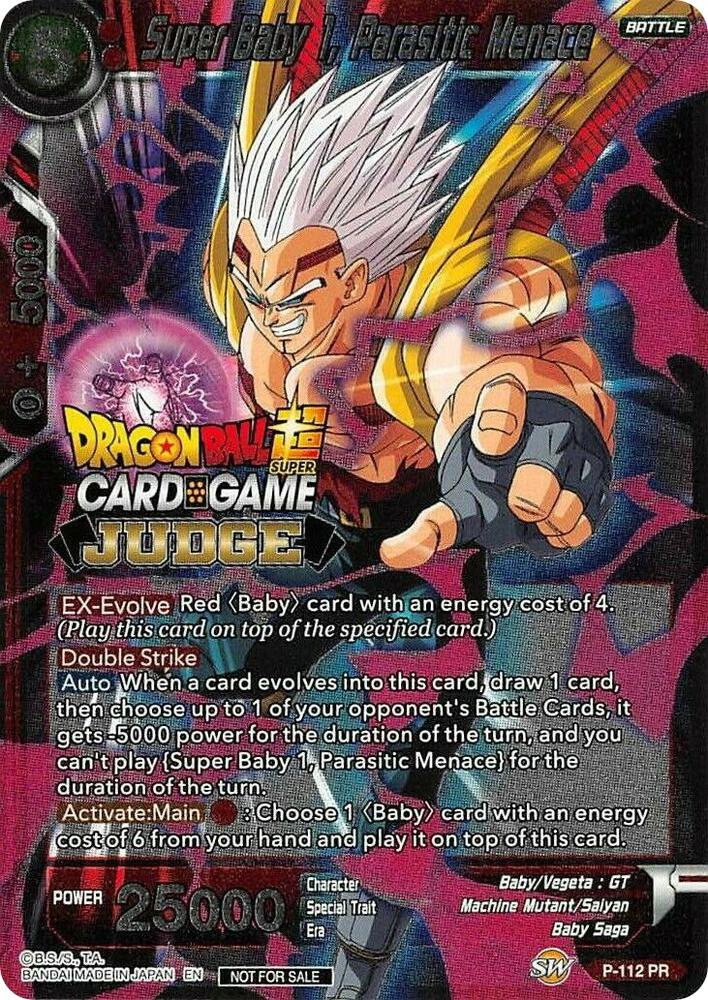 Super Baby 1, Parasitic Menace P-112 card from Judge Promotion Cards