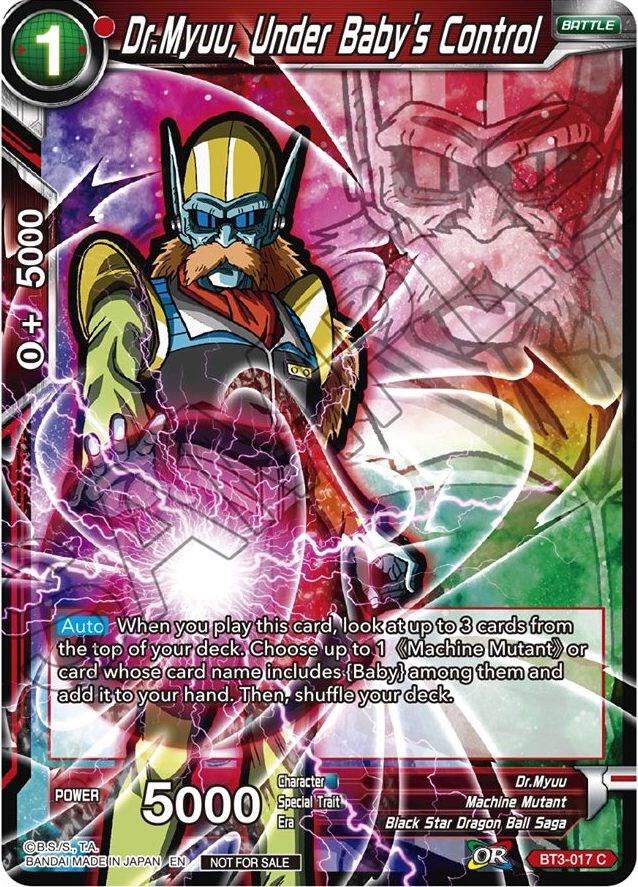 Dr.Myuu, Under Baby's Control (Event Pack 05) BT3-017 card from Promotion Cards