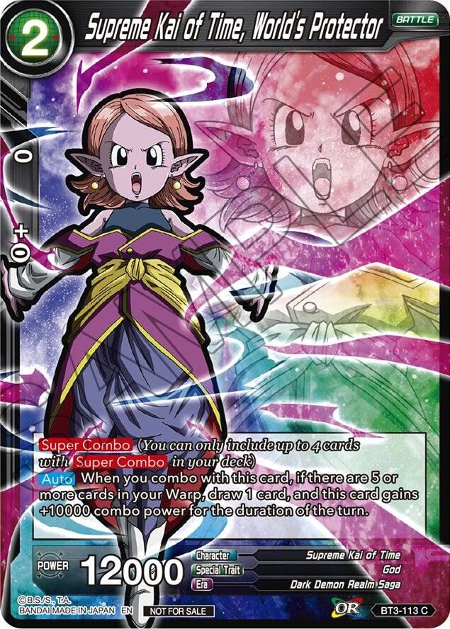 Supreme Kai of Time, World's Protector (Event Pack 05) BT3-113 card from Promotion Cards